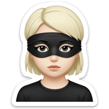 blindfolded emo sticker