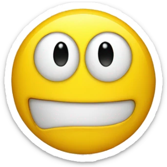 Yellow Face happy sticker