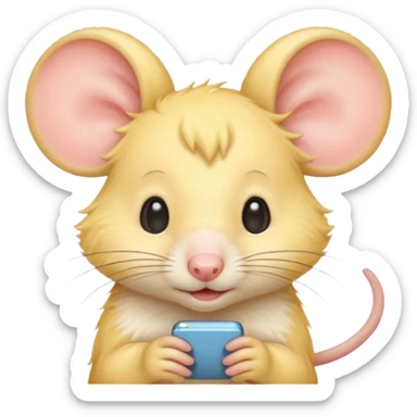 yellow haired mice sticker