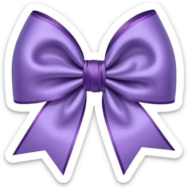 artsy bow delicate pastel dark purple colour sticker