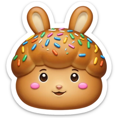 star shape bun sticker