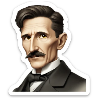 Nikola tesla sticker