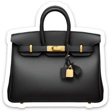 Birkin bag black sticker