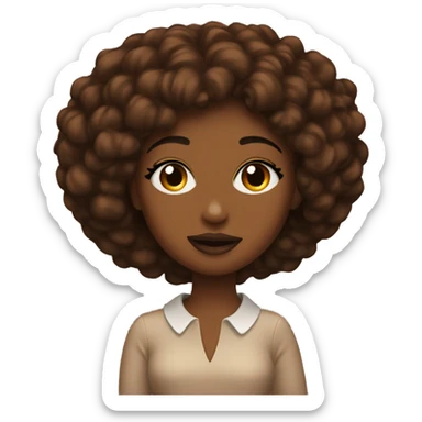 Lipgloss brown sticker