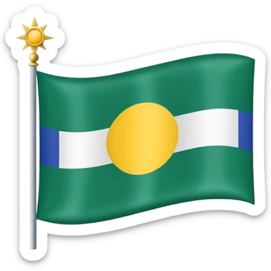 Faça uma bandeira do estado de Rondônia  sticker