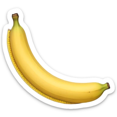 banana ruler sticker