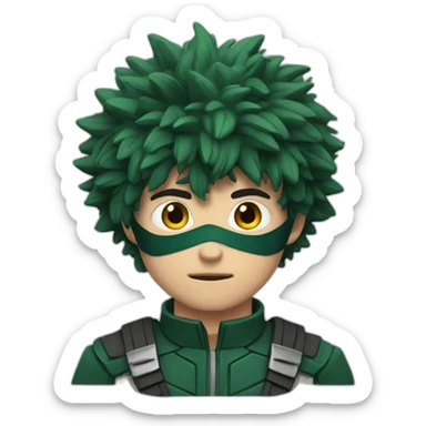 Vigilante Deku sticker