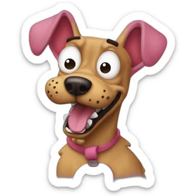 Courage the cowardly dog sticker