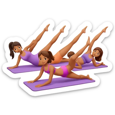 Pilates girls sticker