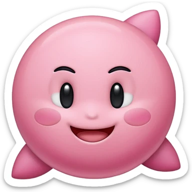 Kirby games sticker
