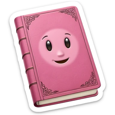 pink diary sticker