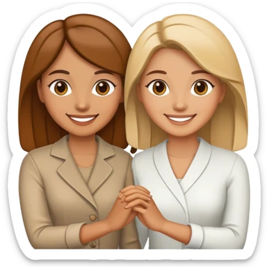 2 lesbian emoji sticker