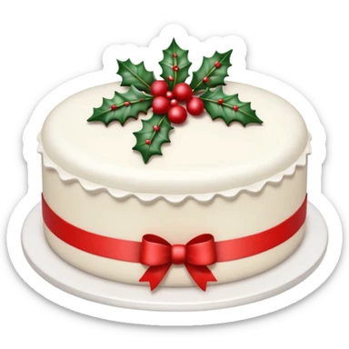 Christmas Cake sticker