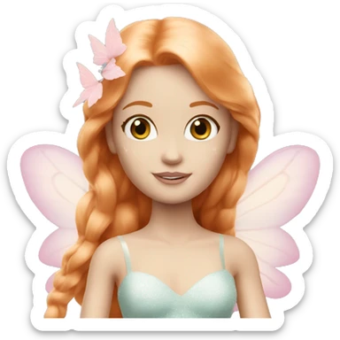 Pale Barbie fairy ginger sticker