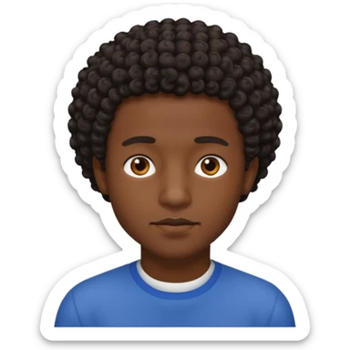 a black guy with shortscurls sticker