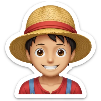 smile luffy sticker
