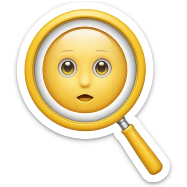 YELLOW Magnifying Glass sticker