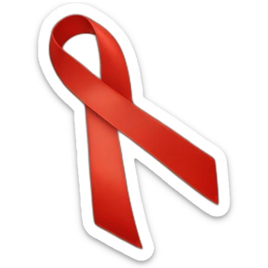 Aids Red ribbon sticker