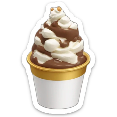 chocolate hazelnut halo top ice cream sticker