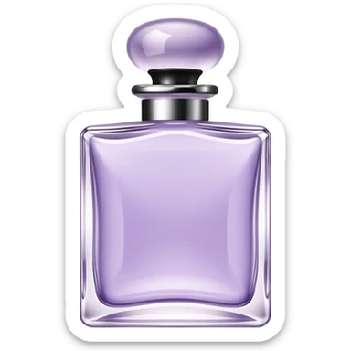 Perfume Bottle in square shape size – Soft Lilac, the width and height of perfume bottle must be equal in size sticker