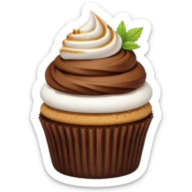 S’mores cupcake sticker