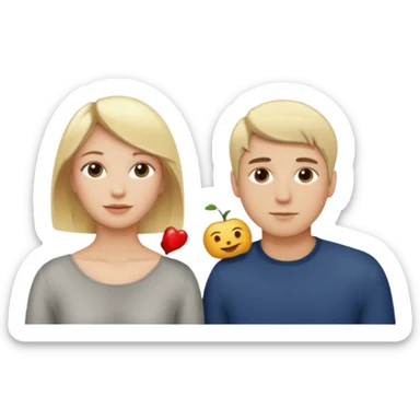 Two blonde women and a man with short hair  sticker