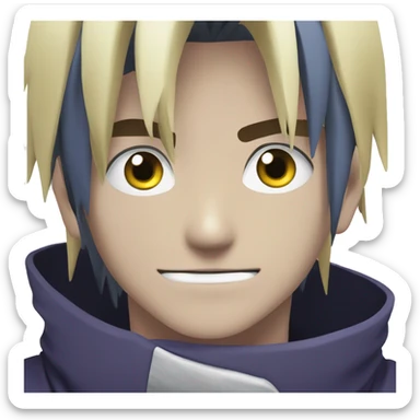 Sasuke Uchiha with Rinnegan eyes sticker