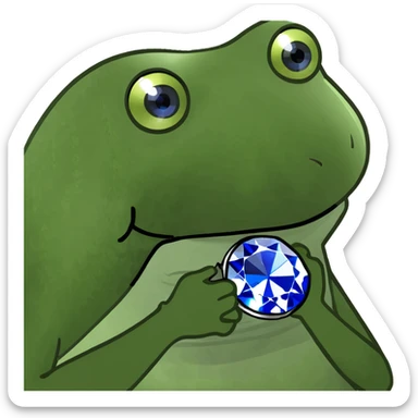 a beautiful sapphire crystal  sticker