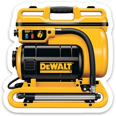 DEWALT 6 Gal. 18-Gauge Brad Nailer and Heavy-Duty Pancake Electric Air Compressor Combo Kit emoji style  sticker