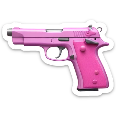 Pink pistol sticker