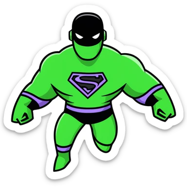 shape-shifting superhero with multiple arms sticker