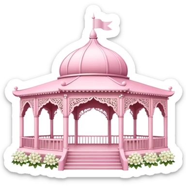 pink wedding pavillion sticker