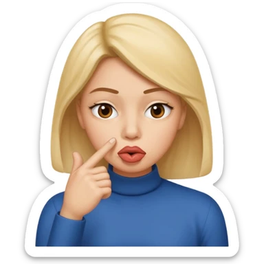 add-a-finger-in-front-of-the-pursed-lips-to-clearly-show-the-shushing-gesture sticker