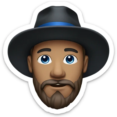 35 years old, male, red hair, black basketball hat, blue eyes, pale complexion, thick beard and thin mustache sticker