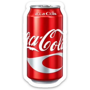 classic red Coca Cola can sticker