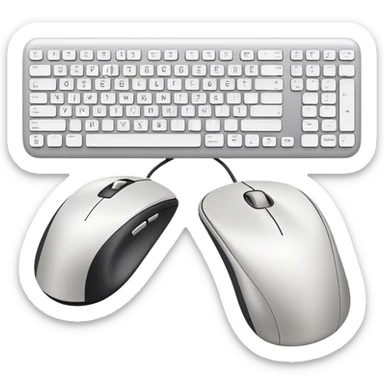 computer mouse and keyboard sticker