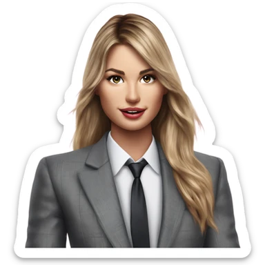 Photo Realistic Mr Christian Grey with victoria secret model  sticker