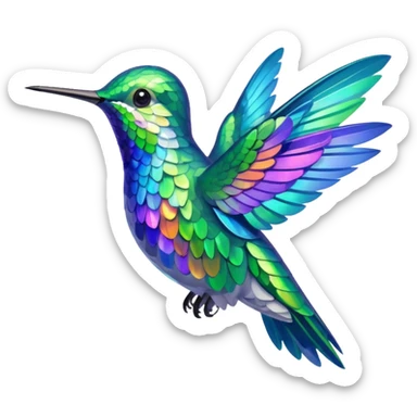 Humming bird sticker