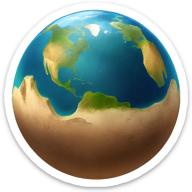 planeta tierra derritiéndose sticker