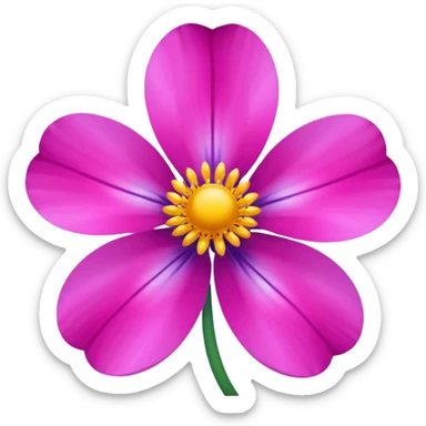 alpine flower sticker