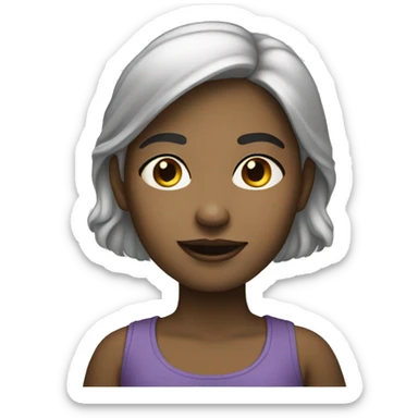 note book woman white skin sticker