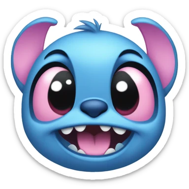 blue stitch and pink stitch disney cute  sticker