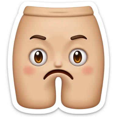 Create an emoji that is a regular emoji at dance picking his butt and looks super gross sticker