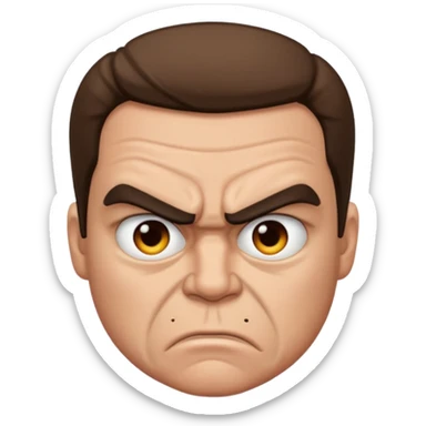 Bardella qui est énervé  sticker