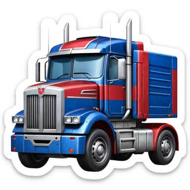 Optimus prime camion sticker
