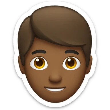 brown Guy coding with his feet rather than hands sticker