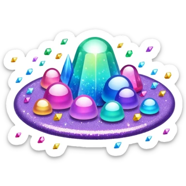 Glitter killer sticker