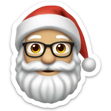 Ed Sheeran as santa claus sticker