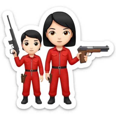 Emoji de la película La casa de papel sticker