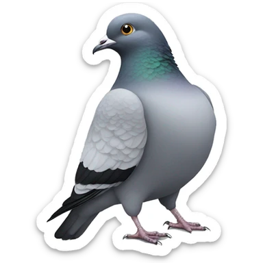 Fat pigeon  sticker